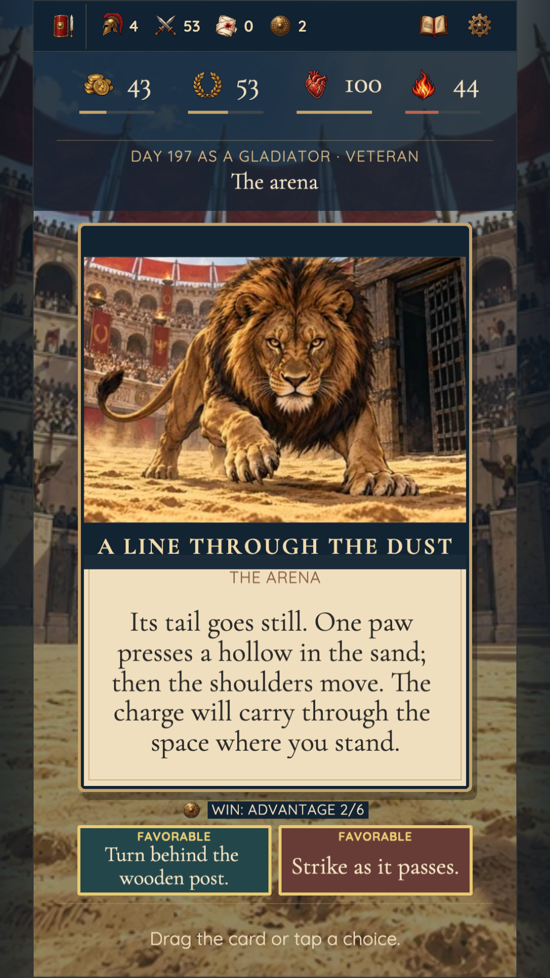 Face the lion hunt