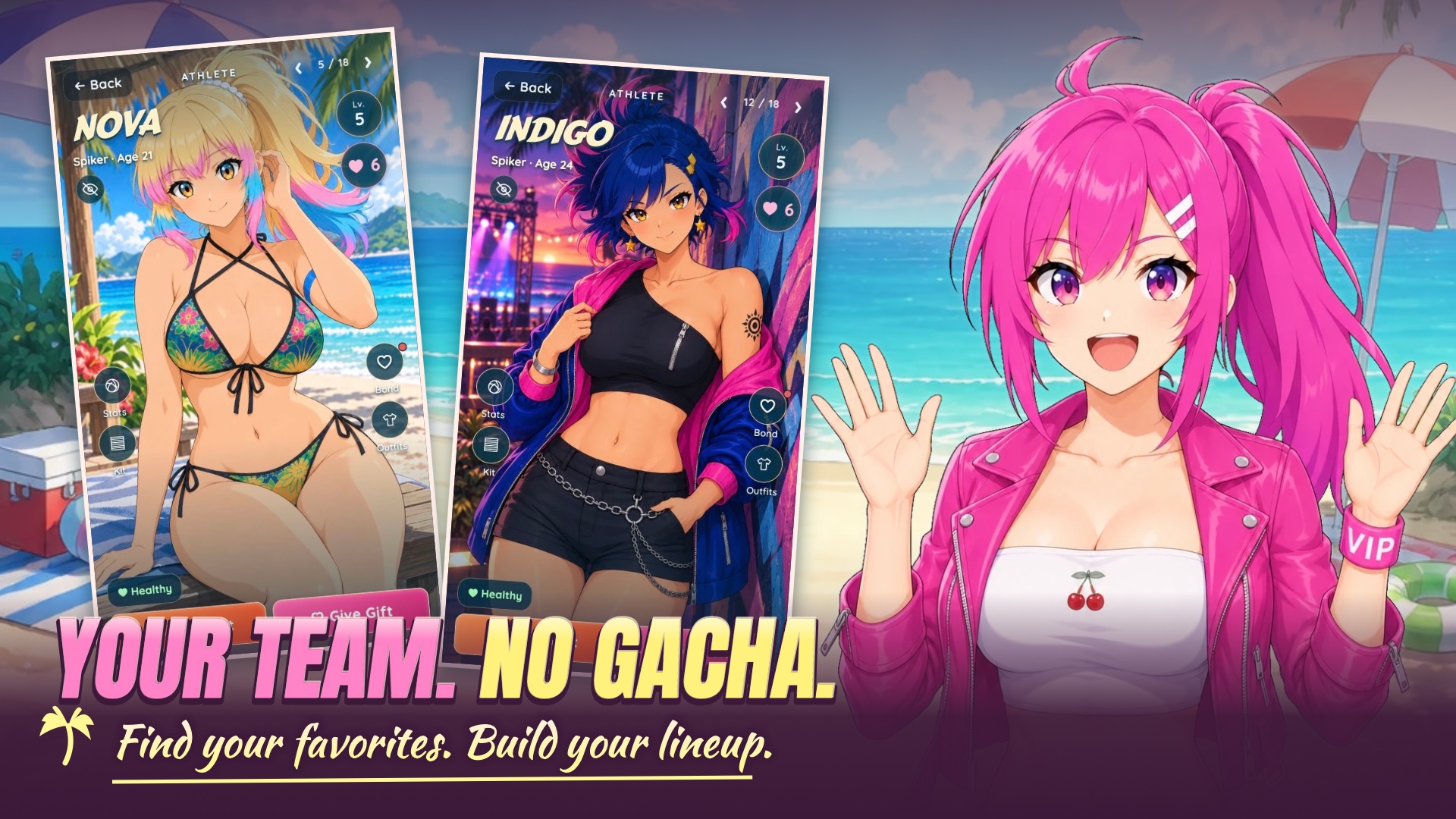 Build your team without gacha